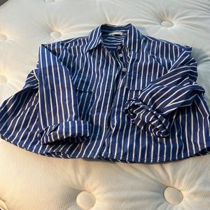 Rebecca Taylor cropped button up Sz small